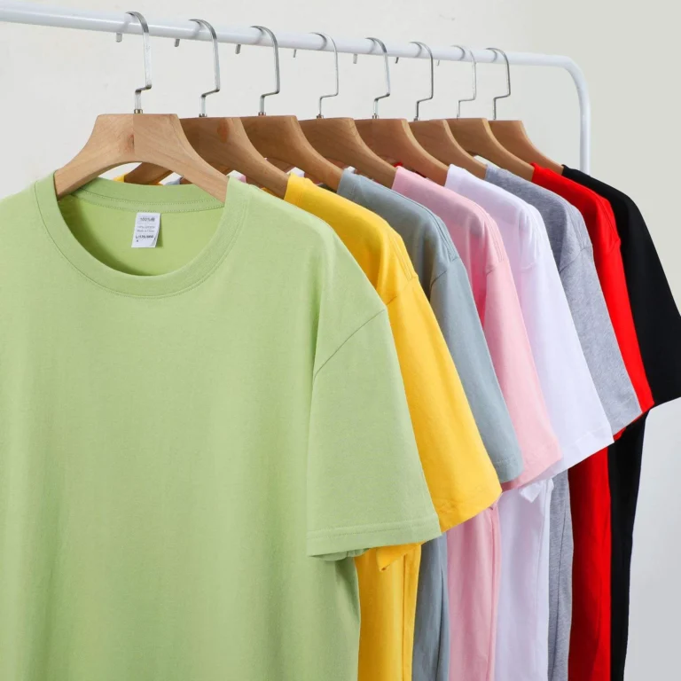 Customize Your Brand Logo DTG Printed Blank Men's Luxury T-Shirt, Plain Color Crew Neck Men's T-Shirt Clothing