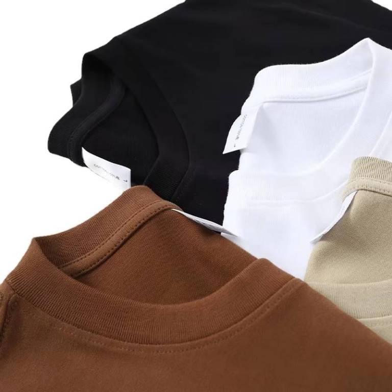 High-Quality Streetwear 260GSM T-Shirt, Plain Color, Blank, Heavyweight, Oversized Crew Neck Men's Cotton T-Shirt, Customizable Clothing