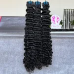12A 100% Raw Unprocessed Virgin Hair Deep Curly Bundles Weft Extensions Wholesale Vietnamese Curly Human Hair Bundles Vendor
