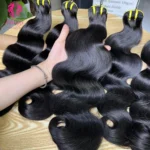 12A Grade Wholesale Raw Virgin Double Drawn Body Wave Bundles Vendor Cuticle Aligned Human Hair Extensions Bundle