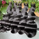 12A Grade Wholesale Raw Virgin Double Drawn Body Wave Bundles Vendor Cuticle Aligned Human Hair Extensions Bundle