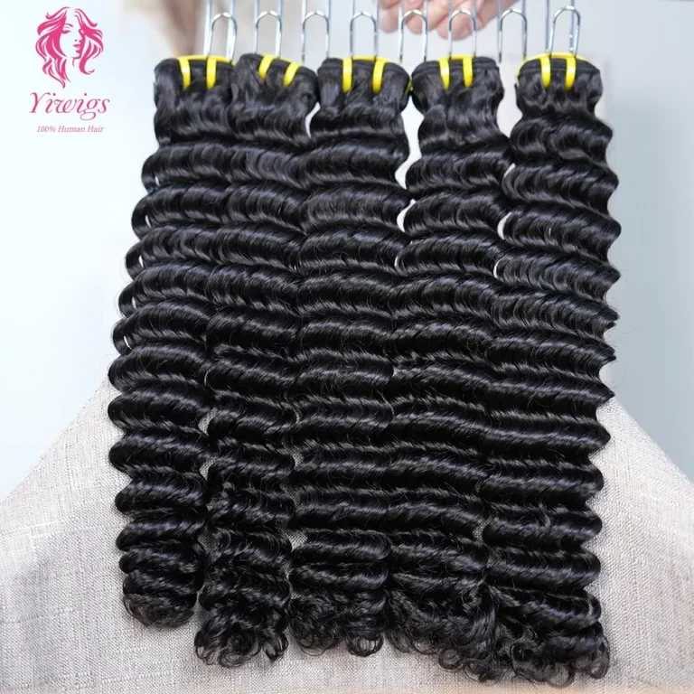 12A Mink Brazilian Virgin Hair 100% Raw Hair Vendor Virgin Cuticle Aligned Deep Wave Human Hair Bundles