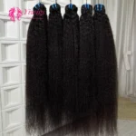 15A Grade 100 Raw Virgin Cuticle Aligned Natural Human Hair Extension Kinky Straight Human Hair Bundles