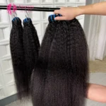 15A Grade 100 Raw Virgin Cuticle Aligned Natural Human Hair Extension Kinky Straight Human Hair Bundles