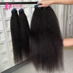 15A Grade 100 Raw Virgin Cuticle Aligned Natural Human Hair Extension Kinky Straight Human Hair Bundles