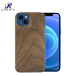 2021 Natural Real Wooden Hand Carved Wood Cell Phone Case Cover for iPhone 13