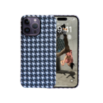 2023 New Luxury Delicate Shockproof Houndstooth Hard Case Waterproof Phone Case for iPhone 14 13 12 11 PRO Max