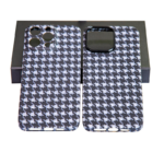 2023 New Luxury Delicate Shockproof Houndstooth Hard Case Waterproof Phone Case for iPhone 14 13 12 11 PRO Max