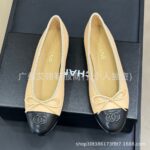 2024 new autumn style small fragrant style flat shoes round toe shallow mouth color block braided daily casual ballet shoes for women