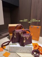 2025 new multi-color pebbled handbag, fashionable pendant lady bag, large capacity single shoulder crossbody bag, commuter bag