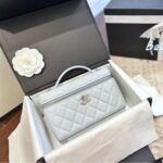 2025 New Xiangjia Star Lunch Box Bag High-end Small Fragrance Style Diamond Chain Hand-held Shoulder Crossbody Women's Bag