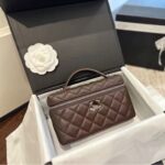 2025 New Xiangjia Star Lunch Box Bag High-end Small Fragrance Style Diamond Chain Hand-held Shoulder Crossbody Women's Bag