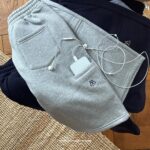 2025 spring and summer new style American retro trendy shorts embroidered loose sweatpants