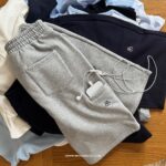 2025 spring and summer new style American retro trendy shorts embroidered loose sweatpants