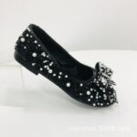 2025 Summer Bow Lady Girl Princess Baby Rhinestone Single Shoes Leather Shoes Dance Wholesale Crystal Princess Style