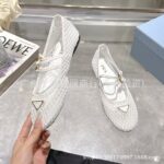 2025 summer single shoes for women, flat-soled one-line mesh ballet shoes, shallow mouth Mary Jane women's wholesale flat-soled comfortable shoes
