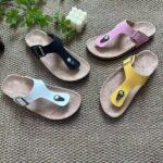 2026 European and American foreign trade flip-flops for women, trendy flip-flops for outer wear, non-slip, fashionable flat bottom cork flip-flops, large size factory ready stock