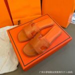 2026 foreign trade cross-border classic H slippers sheepskin flat slippers beach slippers women's sandals