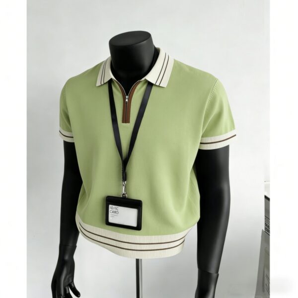2026 French high-end men's casual sweater top lapel t-shirt summer new fashion men's short-sleeved po