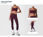 2PCS Stylish Butt Lifting Fitness Wear with Pockets for Woman, Sexy Halter Neck Sports Bra + High Waisted Workout Leggings Yoga and Gym Training Outfits