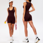 3PCS Soft Comfortable Casual Activewear Set for Women, Lifestyle U Neck Athletic Tank with Bra + High Waisted Biker Shorts + Yoga Leggings
