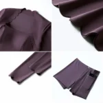 Amazon New Popular Picked Long Sleeve Athletic Apparel, Square Neck Tennis Dress Wavy Golf Athletic Dresses with Built in Bra and Split Shorts + Pocket
