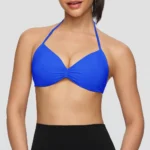 Best Seller Sujetador Deportivo Cute Pleated Front Sports Bra with Adjustable Straps, Push-up Activewear Tops Backless Fitness Bralette with Removable Pads