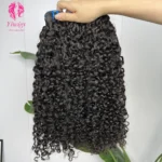 Burmese Curly Hair Raw Virgin Human Hair Extensions 15A Grade Cuticle Aligned Burmese Kinky Curly Bundles