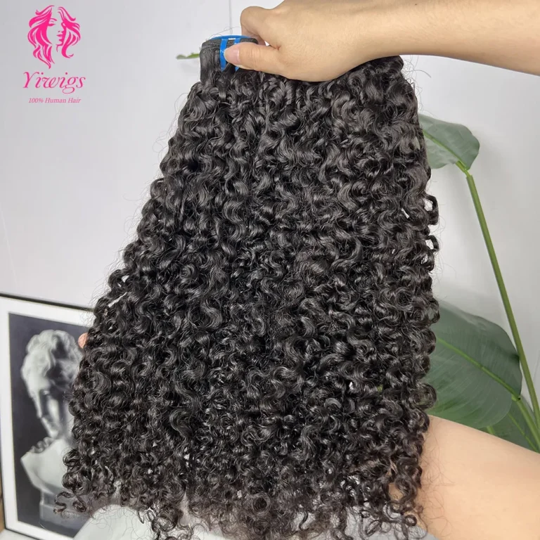 Burmese Curly Hair Raw Virgin Human Hair Extensions 15A Grade Cuticle Aligned Burmese Kinky Curly Bundles