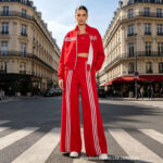 Casual sportswear suit for women, spring and autumn, loose, fashionable, high-end sweatshirt, vest, suspenders, wide-leg pants, three-piece suit