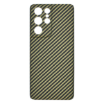 Cell Phone Accessories Green and Black Color Aramid Fiber Phone Case for Samsung S21 Ultra