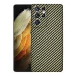 Cell Phone Accessories Green and Black Color Aramid Fiber Phone Case for Samsung S21 Ultra