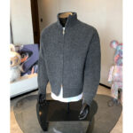 cleanfit zipper sweater men's autumn Korean style lazy high-end knitted sweater American stand-up collar cardigan jacket