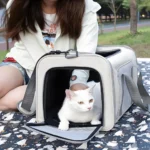 Comfortable Breathable Pet Carrier Backpack Bag for Travel Adventures
