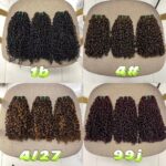 Cross-border 14A SDD super double drawn pixie curly color human hair