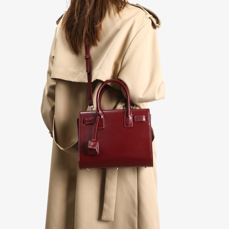Cross-border hot-selling new patent leather portable accordion bag, classic and versatile glossy large-capacity one-shoulder cross-body tote bag for women