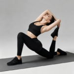 Custom Logo 2PCS Sexy Gym Wear Sets High Supportive Running Clothes for Women, Hollow Back Sports Bra with Adjustable Clasp + High Waisted Yoga Leggings