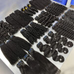 Customized human hair wigs loose wave bundles human hair headgear hair curtains foreign trade wigs