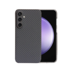 Customized Luxury Carbon Aramid Fiber Case for Samsung S23 Fe Wireless PC Material Protective Carbon and Aramid Fiber Case
