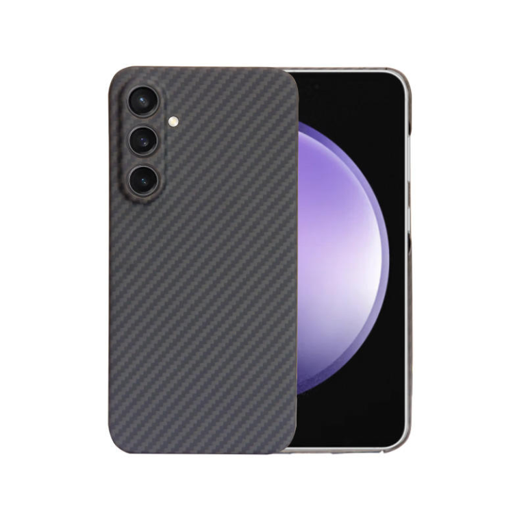 Customized Luxury Carbon Aramid Fiber Case for Samsung S23 Fe Wireless PC Material Protective Carbon and Aramid Fiber Case