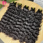 Double Drawn Human Hair Weaves Bundles Wholesale Water Wave Unprocessed Virgin Remy Raw Cuticle Aligned Virgin Hair Vendor