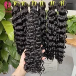 Double Drawn Human Hair Weaves Bundles Wholesale Water Wave Unprocessed Virgin Remy Raw Cuticle Aligned Virgin Hair Vendor