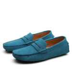 Doudou shoes, men's shoes, foreign trade driving shoes, cow suede leather, cross-border, versatile, casual, lightweight men's loafers, leather shoes