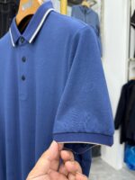 [Doujia] Summer business style lapel short-sleeved POLO shirt for men with contrasting edges, versatile, breathable and comfortable 5T011