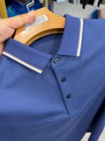 [Doujia] Summer business style lapel short-sleeved POLO shirt for men with contrasting edges, versatile, breathable and comfortable 5T011