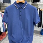 [Doujia] Summer business style lapel short-sleeved POLO shirt for men with contrasting edges, versatile, breathable and comfortable 5T011