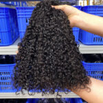 European and American cross-border sdd pixie curly humanhair bundles first-grade hair curtain human hair wig