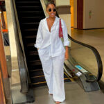 European and American cross-border women's clothing 2026 summer new fashion lapel loose white long-sleeved shirt wide-leg trousers suit