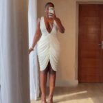 European and American cross-border women's clothing 2026 summer new sexy and elegant deep V-neck sleeveless pleated hip-hugging slim dress