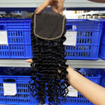 Factory direct sales full real hair wig 5*5 hair block swiss lace closure human hair human hair